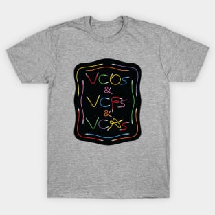 Modular Synthesizer Patch Cables T-Shirt